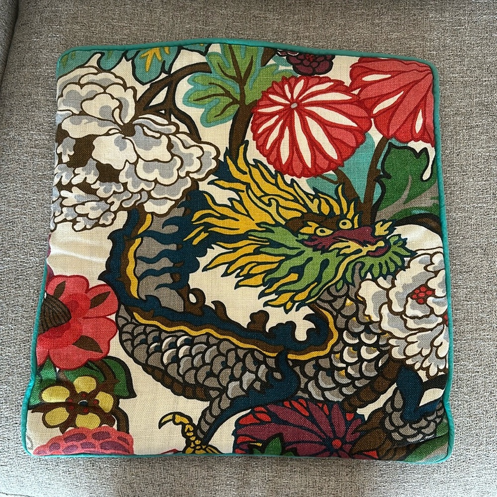 Schumacher Chiangmai pillow covers